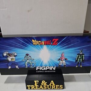 New Open Box FiGPiN Dragon Ball Z Enamel 4-Pin Set Vegeta-Frieza-Majin Buu-Cell